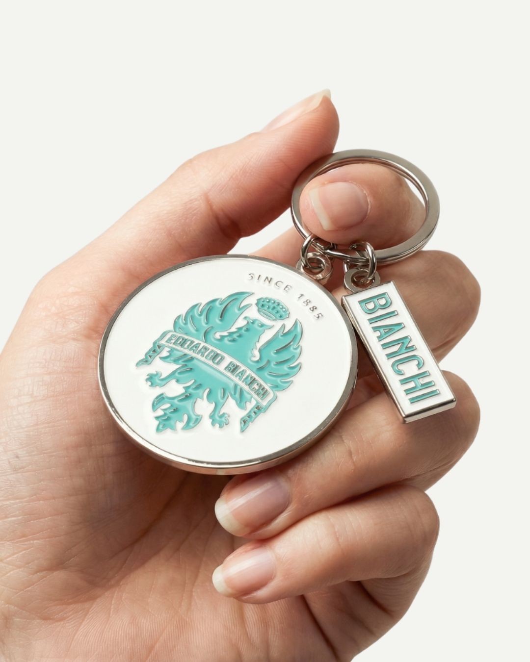 Portachiavi in metallo Bianchi