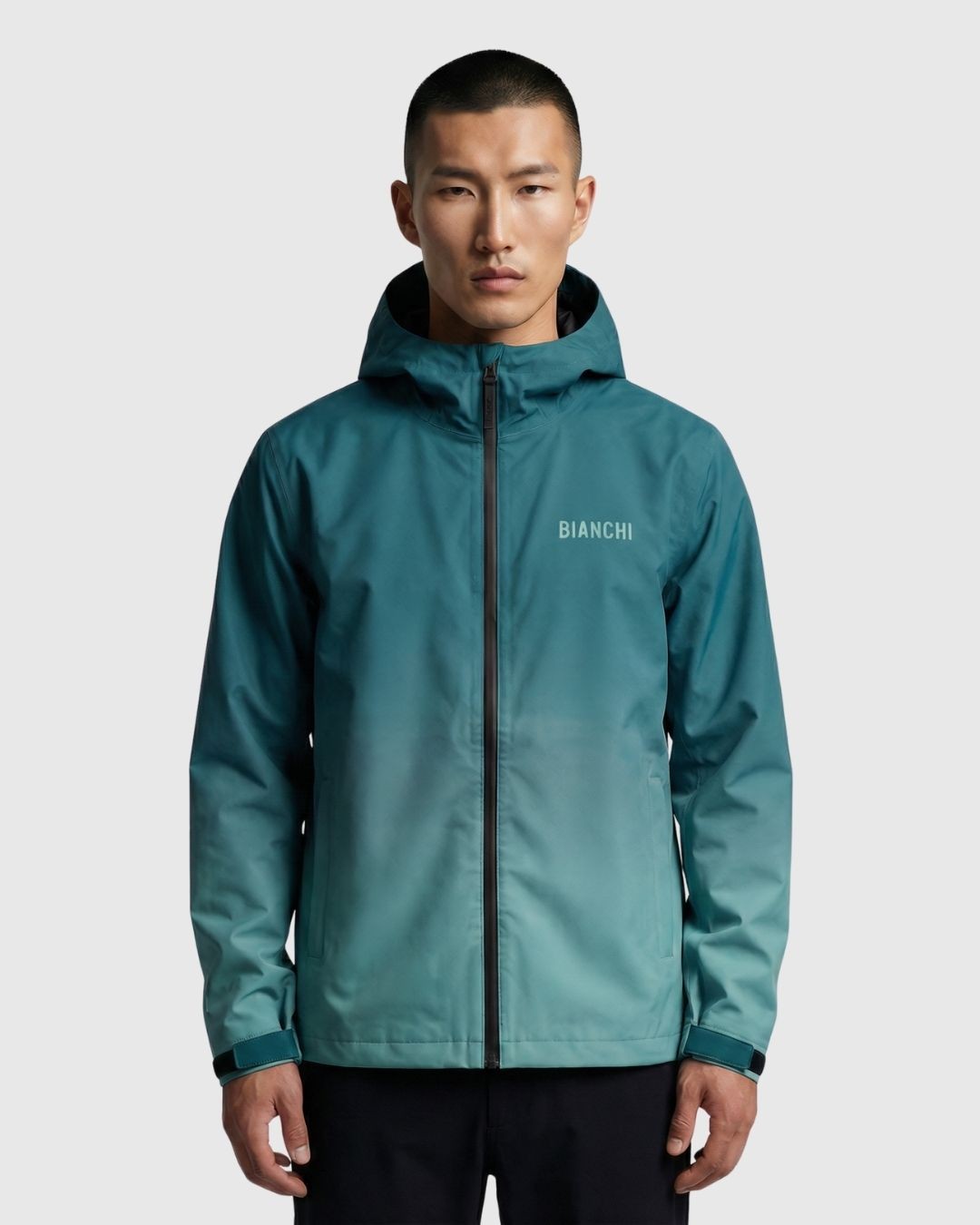 Giacca impermeabile gradiente Bianchi